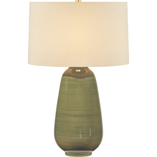 000 SI-2544257 | Unknown | Piermont Table Lamp by Hudson Valley in aged brass, ceramic dark forrest. Made from ceramic in a unique style.