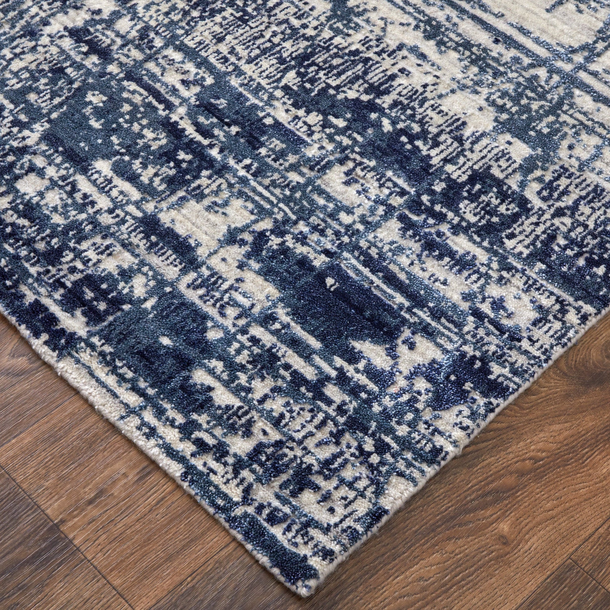Eastfield Rug - 69AEF by Feizy in blue, ivory. Made from wool, viscose in a unique style.