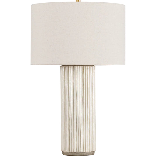 001 SI-2388171 | Primary Silo | Crestwood Table Lamp by Hudson Valley in aged brass, ceramic fluted ivory. Made from ceramic in a unique style.
