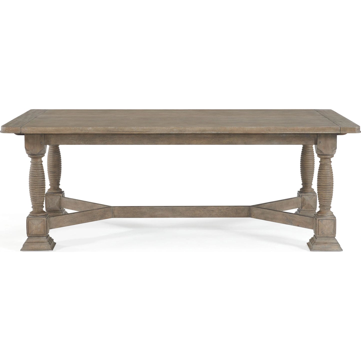 002 SI-2356211 | Additional Silo | Reforma Trestle Dining Table by A.R.T. Furniture in tapenade. Made from parawood solids, random match flaky oak veneers in a traditional style.