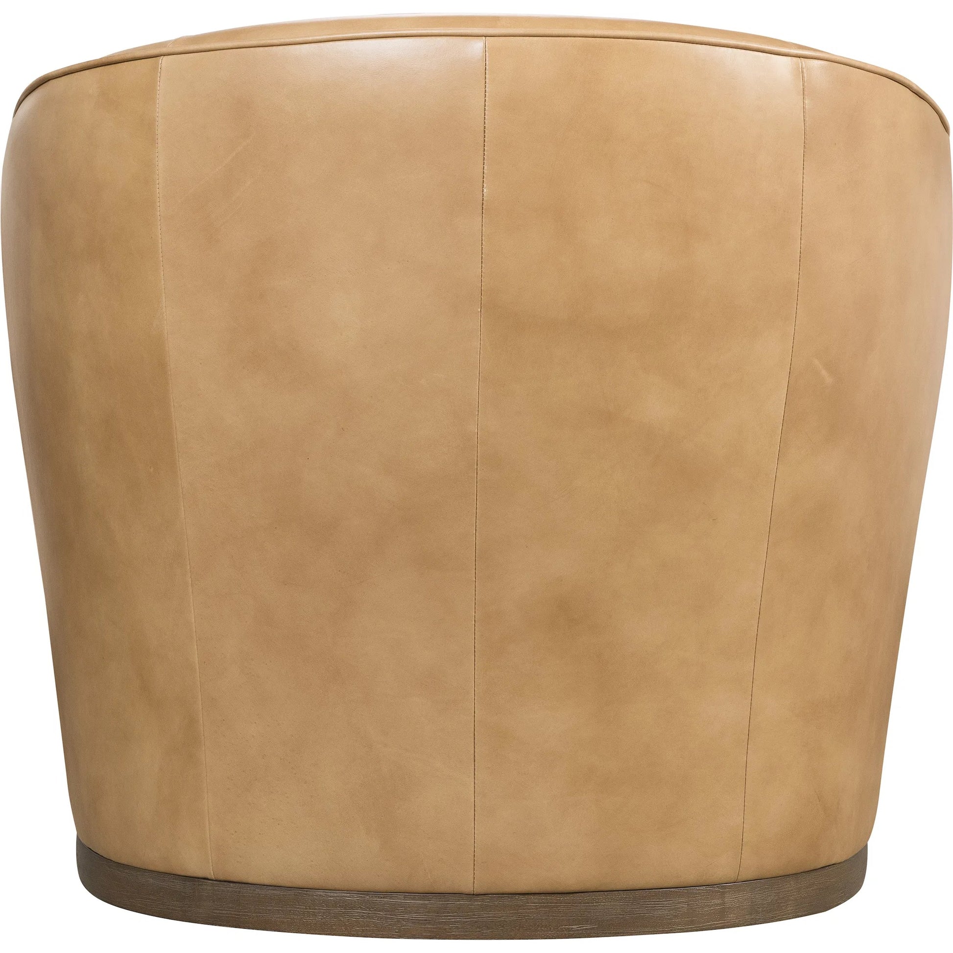 Fairfax Swivel Chair by Hooker Furniture in dark wood. Made from leather in a traditional style.
