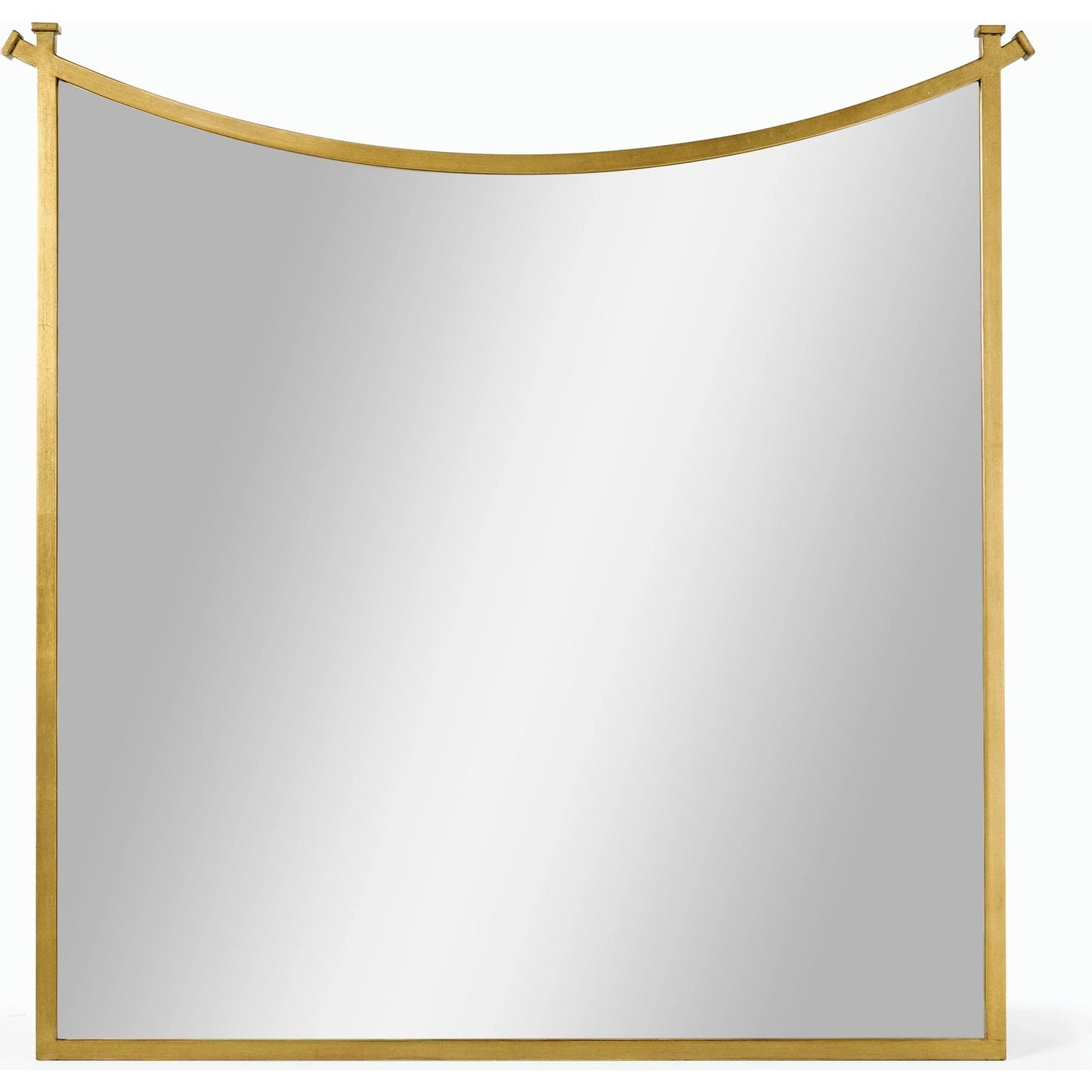 001 SR-847048 | Primary Silo | Luxe Curve Accent Mirror by Jonathan Charles in gold and gilded iron. Made from iron in a transitional style.