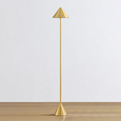 Salma Rechargeable Floor Lamp by Hudson Valley in aged brass. Made from steel in a transitional style.