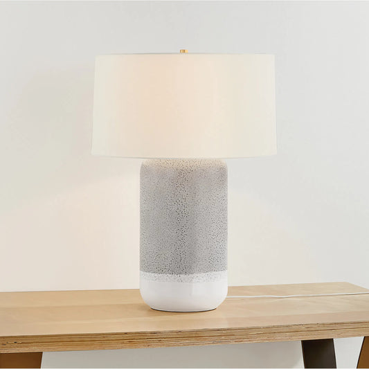 Washingtonville Table Lamp by Hudson Valley in aged brass, ceramic blue shore. Made from ceramic in a eclectic & global style.