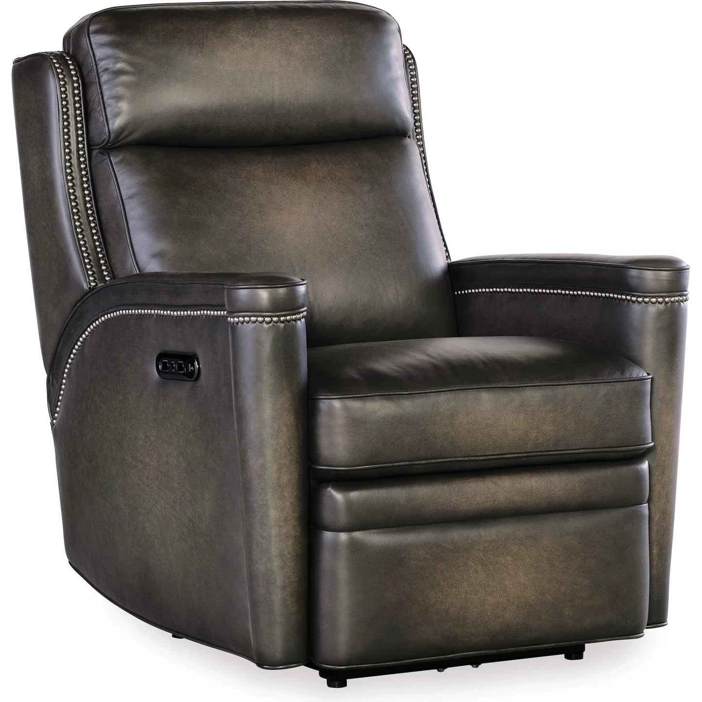 002 SI-2250790 | Primary Silo | Hamilton Power Recliner with Power Headrest by Hooker Furniture in grey. Made from unique in a traditional style.