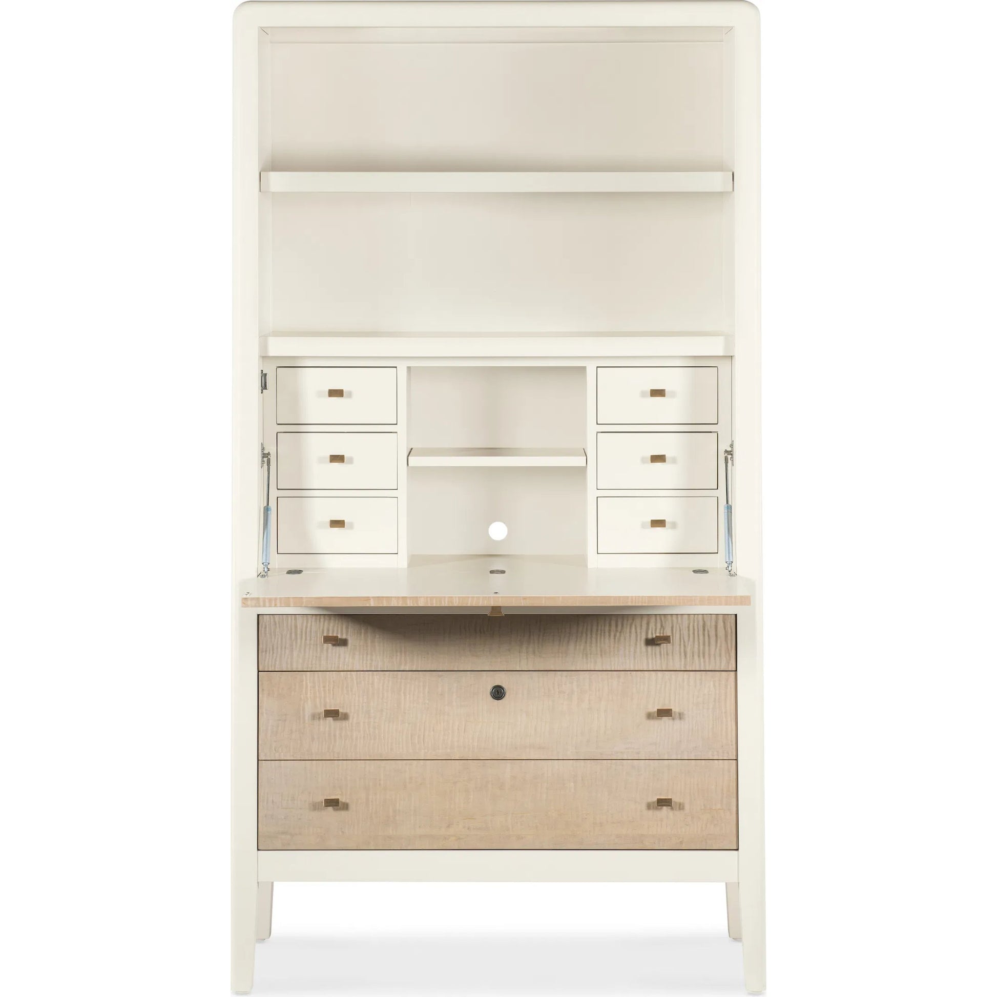 Hera Hub by Hooker Furniture in whites, creams, beiges and almond white, maple. Made from unique in a modern style.