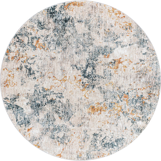Laila Rug by Livabliss in teal, dusty sage. Made from 100% polyester in a modern style.