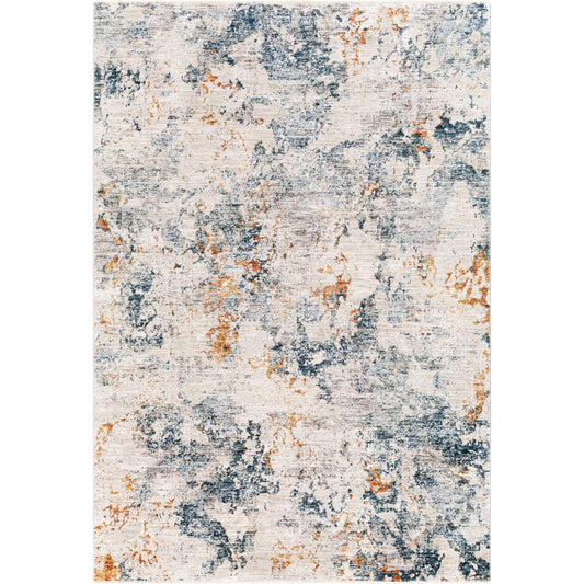Laila Rug by Livabliss in teal, dusty sage. Made from 100% polyester in a modern style.