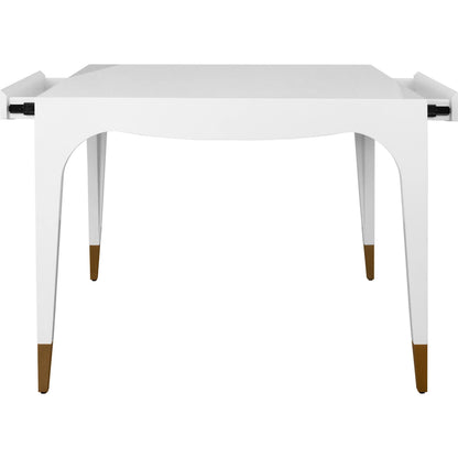 Lacey Square Tapered Leg, Two Drawer Game Table by Worlds Away. Made from unique in a unique style.