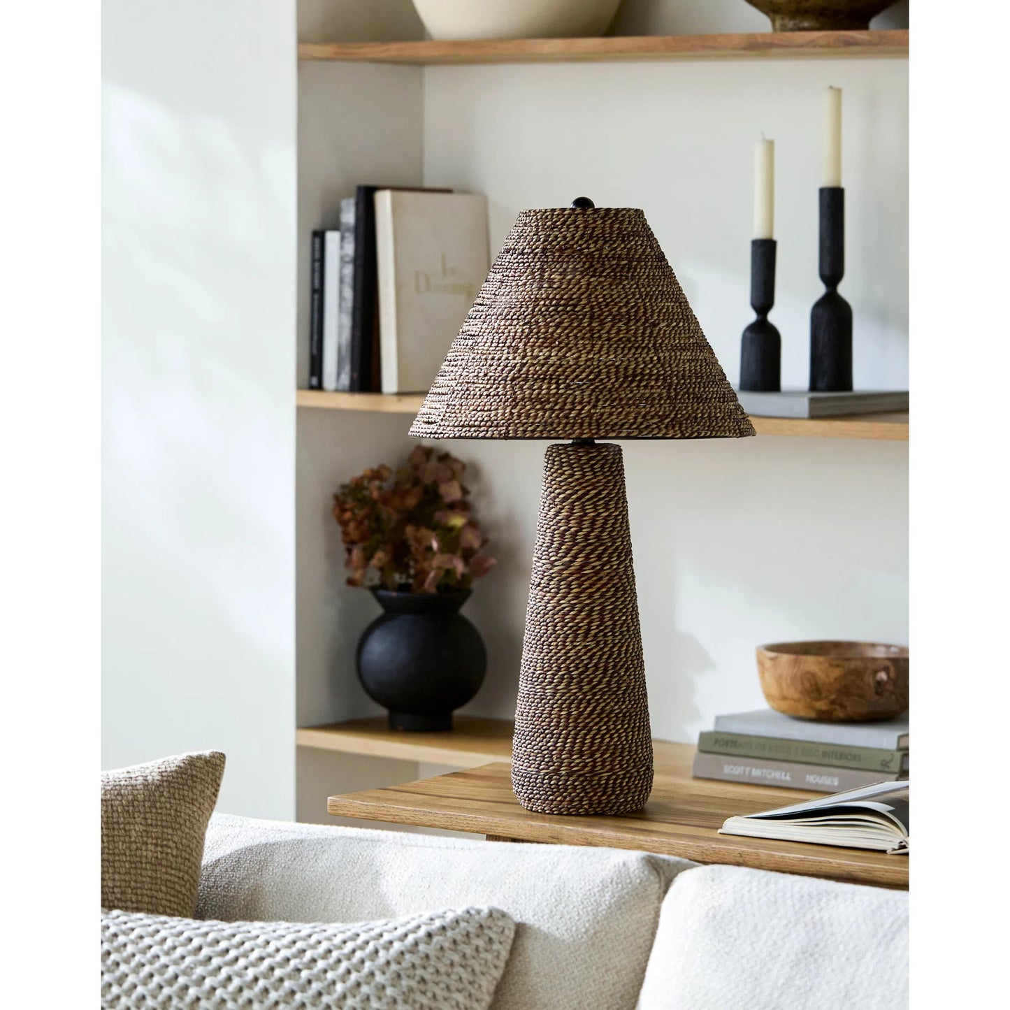 004 SI-2349695 | Lifestyle | Laggan Accent Table Lamp by Livabliss in painted. Made from unique in a rustic style.