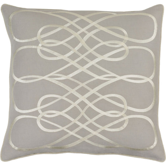Leah Pillow - 33652 by Surya. Made from 55% linen, 45% cotton in a modern style.