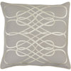 Light Gray, Beige / Down Feather / 20" x 20"