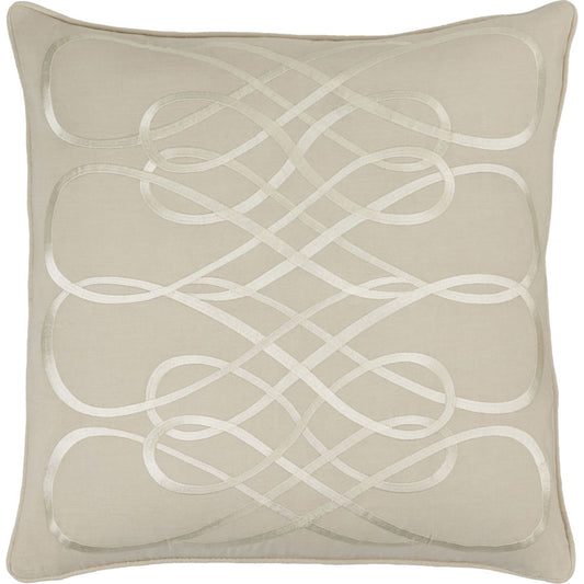 Leah Pillow - 33652 by Surya. Made from 55% linen, 45% cotton in a modern style.
