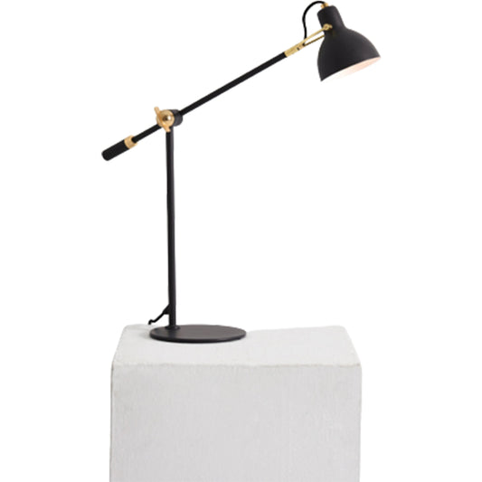 Laito Gentle Table Lamp by Seed Design in black/gold. Made from steel in a modern style.