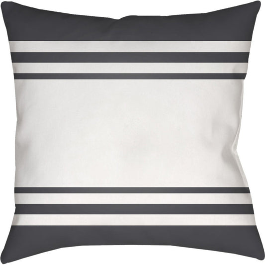Lake Stripes Pillow - 15499 by Livabliss. Made from front: 100% polyester, back: 100% polyester in a coastal style.