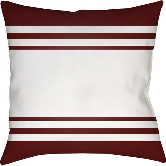 Lake Stripes Pillow - 15499 by Livabliss. Made from front: 100% polyester, back: 100% polyester in a coastal style.