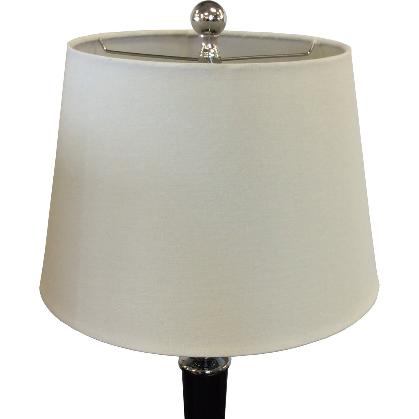 002 SR-702417 | Closeup | Loft Table Lamp by Pasargad Home in brown and silver. Made from chrome, wood in a transitional style.