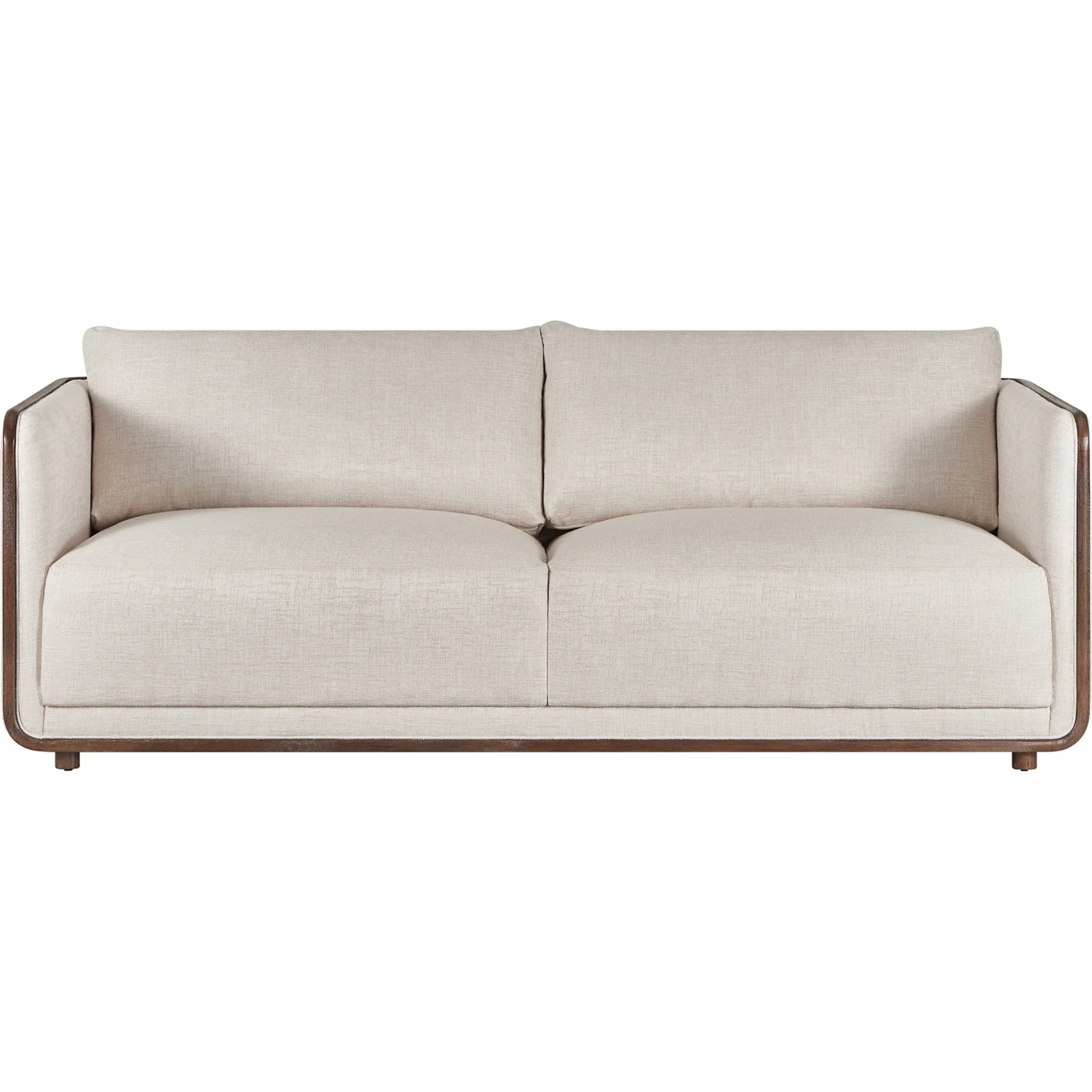 Sagrada Sofa, C-Ivory by A.R.T. Furniture in hazel. Made from parrwood in a transitional style.