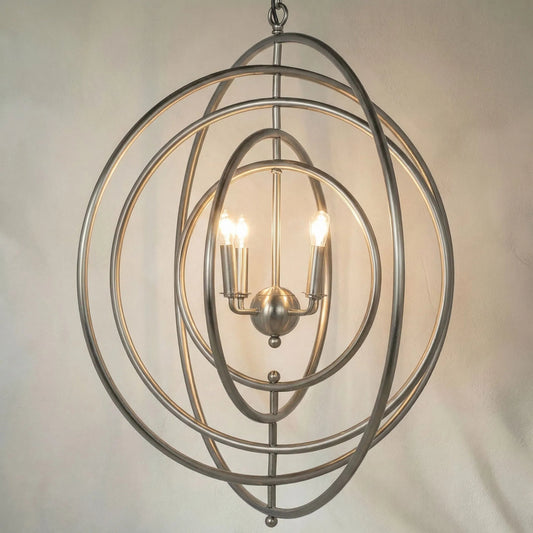 Brooks Pendant by Noir in antique silver. Made from metal in a modern style.