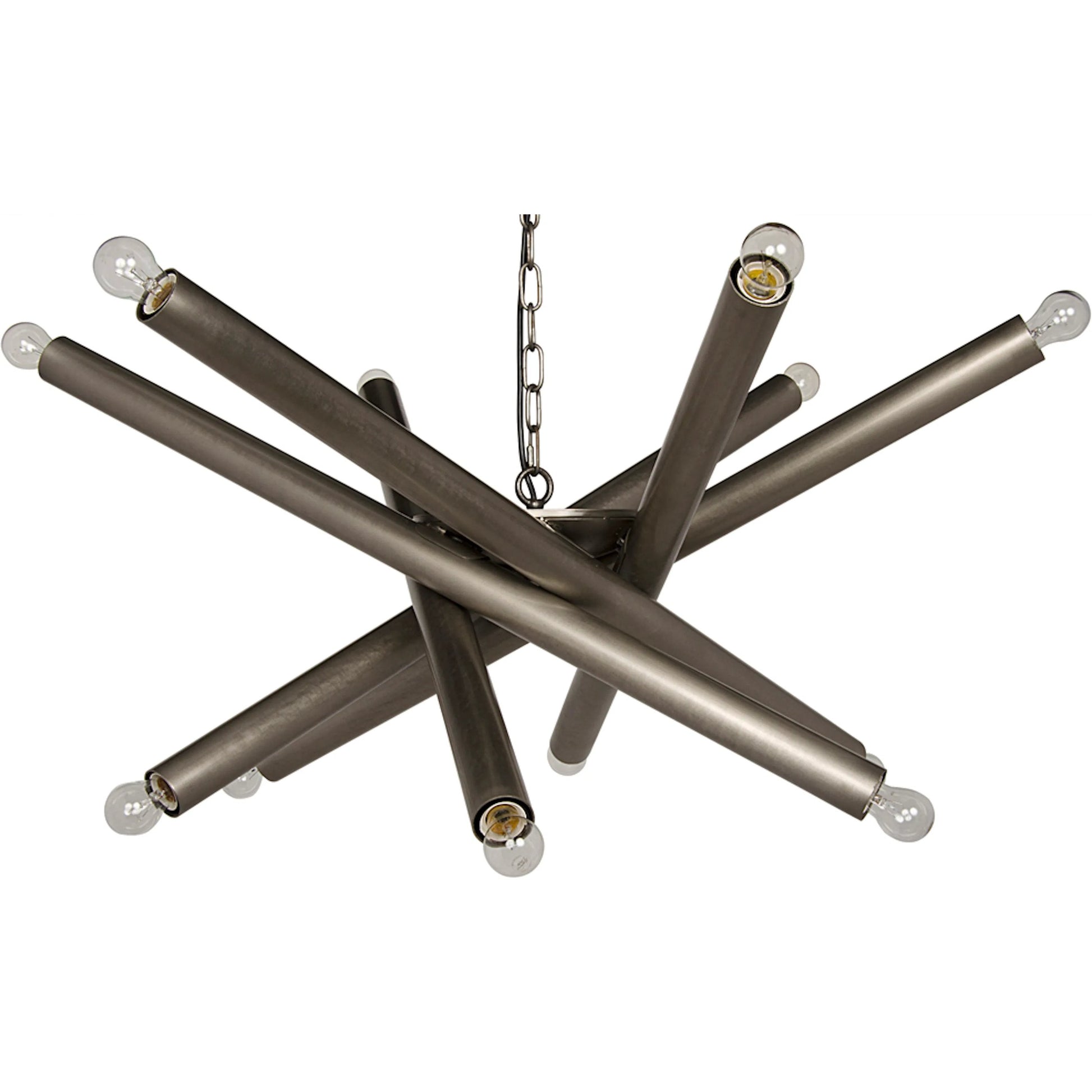 Lex Chandelier by Noir. Made from metal in a modern style.