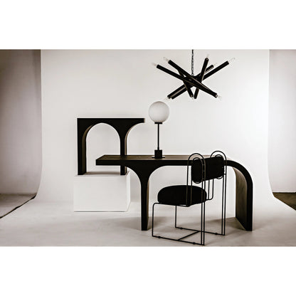 Lex Chandelier by Noir. Made from metal in a modern style.