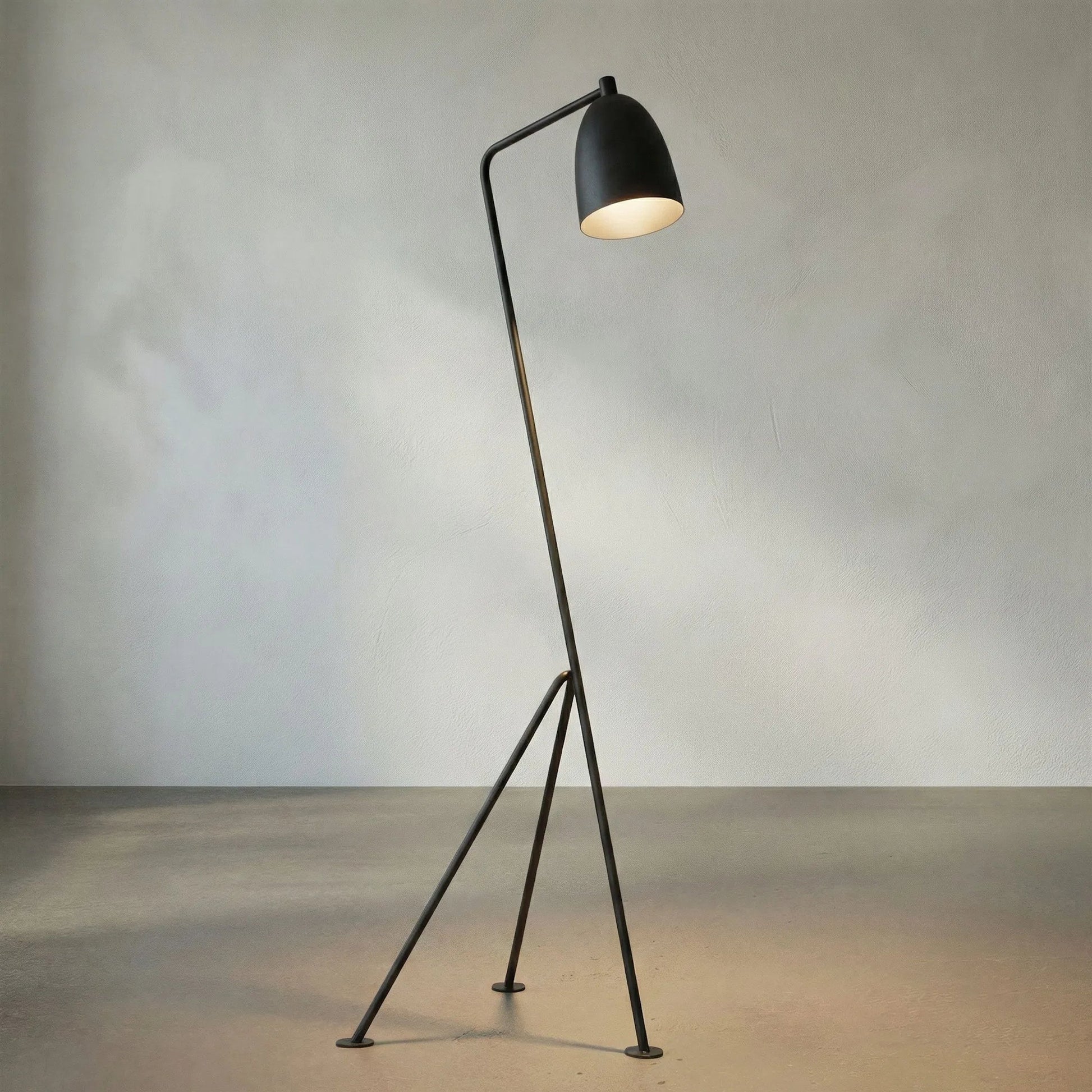 Asti Floor Lamp by Noir in metal. Made from metal in a modern style.