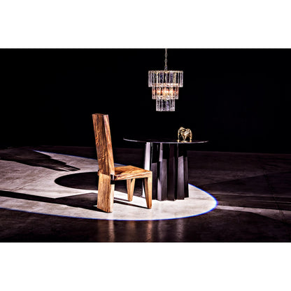 Bruna Chandelier by Noir in antique brass. Made from metal in a modern style.