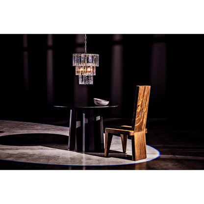 Bruna Chandelier by Noir in antique brass. Made from metal in a modern style.