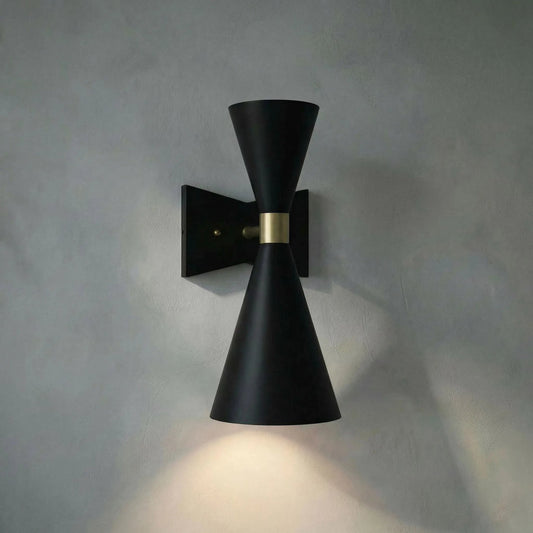 Ariel Sconce by Noir in black. Made from metal in a modern style.
