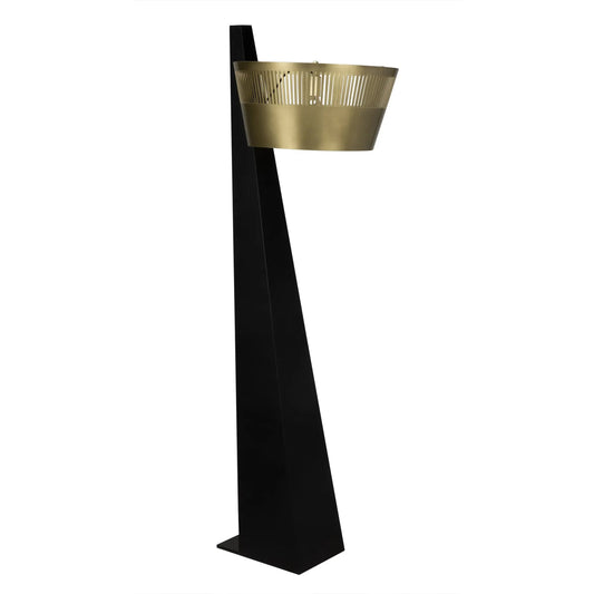 Claudius Floor Lamp by Noir in black metal. Made from metal in a modern style.