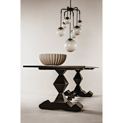 Artemis Chandelier by Noir in black metal. Made from metal in a modern style.