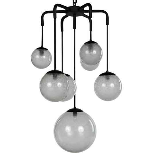 Artemis Chandelier by Noir in black metal. Made from metal in a modern style.