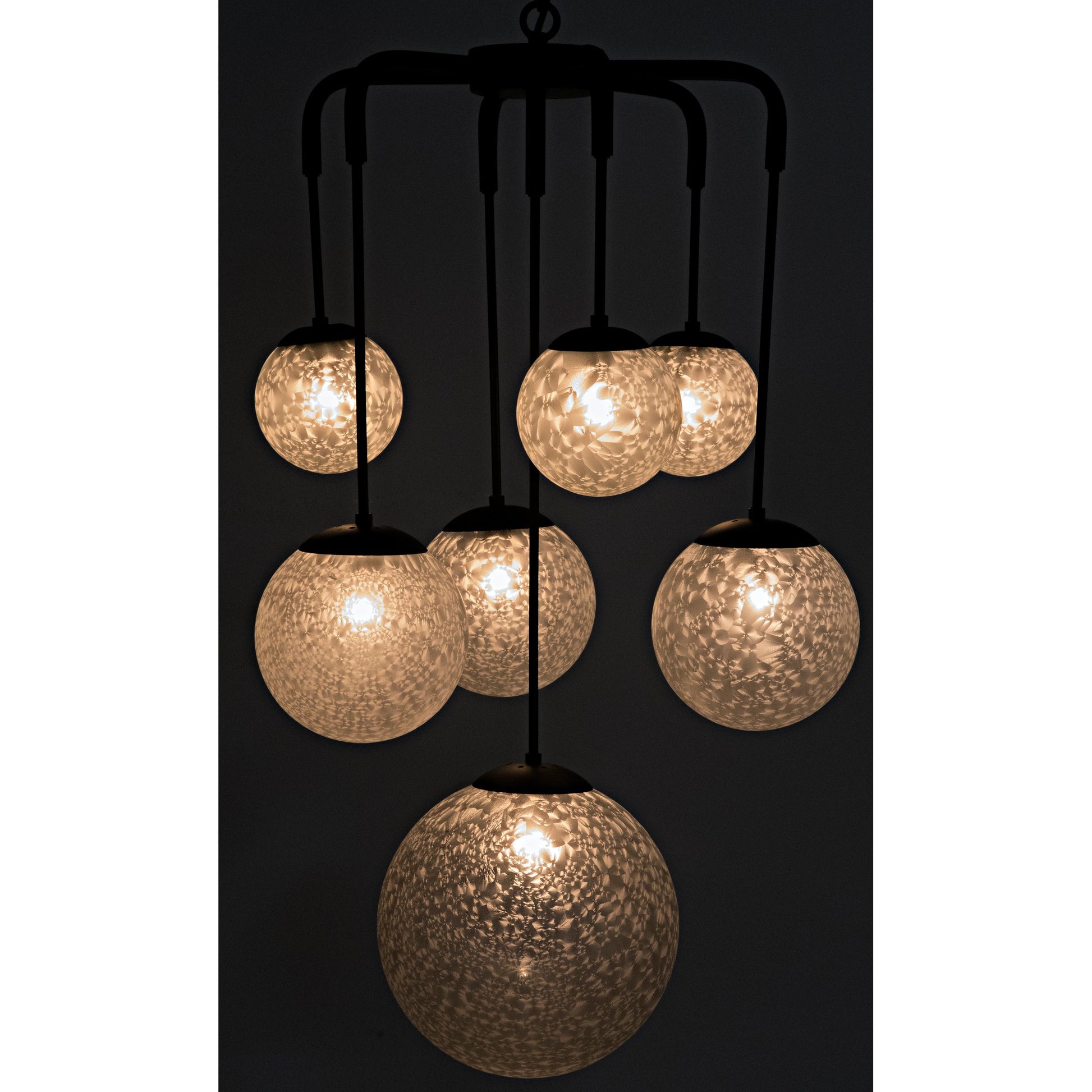 Artemis Chandelier by Noir in black metal. Made from metal in a modern style.