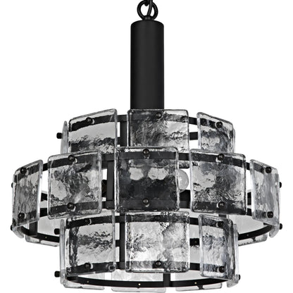 Bergdorf Pendant by Noir in black metal. Made from metal in a modern style.