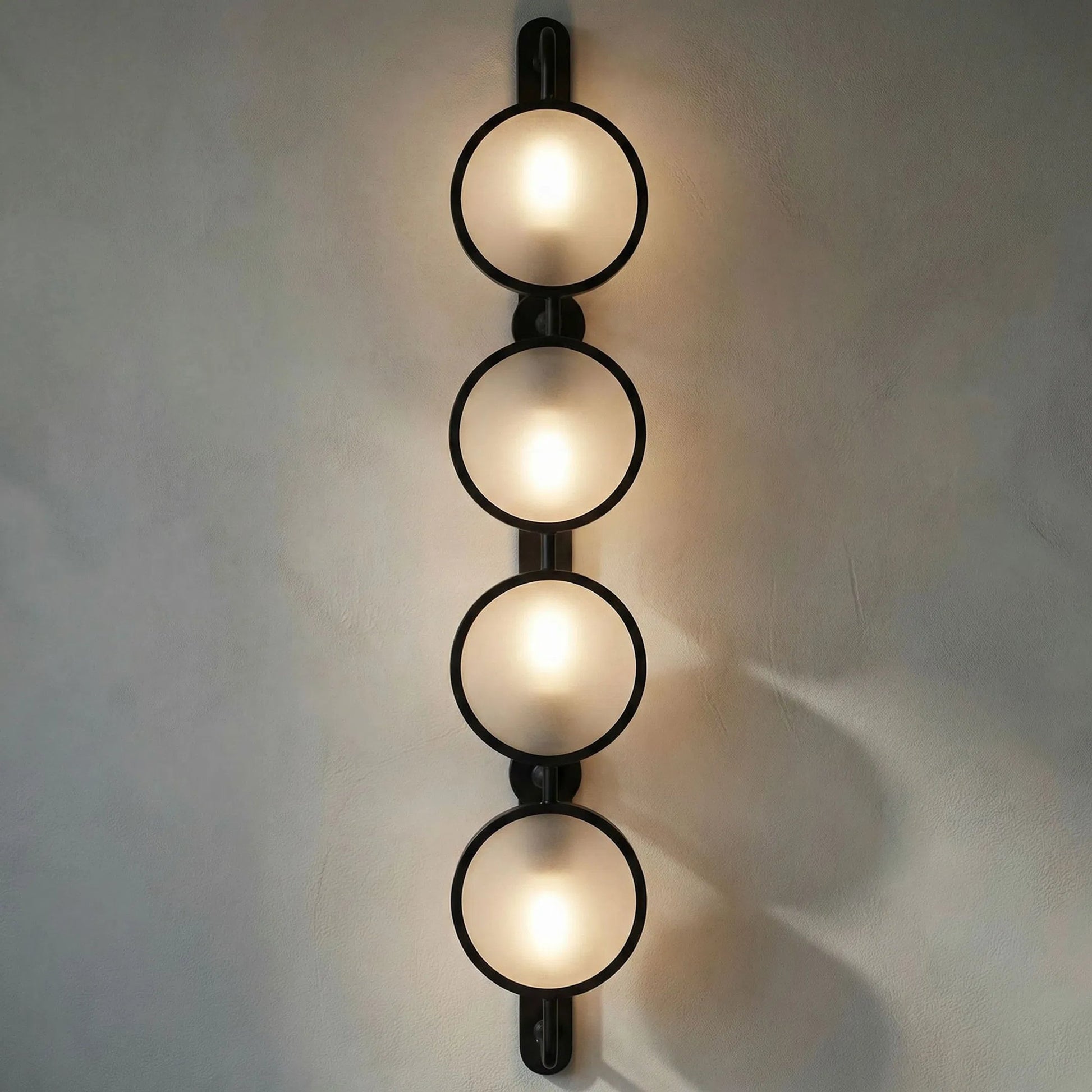 Ordo Sconce by Noir in black metal. Made from metal in a modern style.