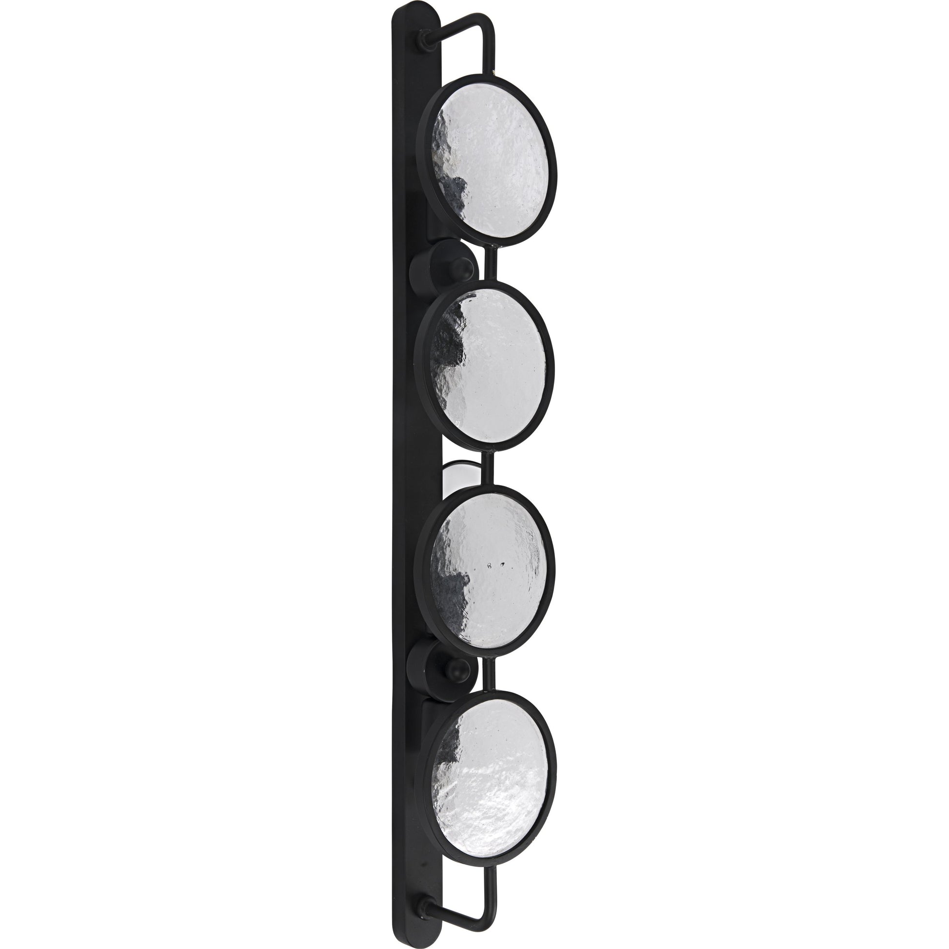 Ordo Sconce by Noir in black metal. Made from metal in a modern style.