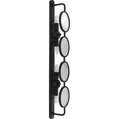 Ordo Sconce by Noir in black metal. Made from metal in a modern style.
