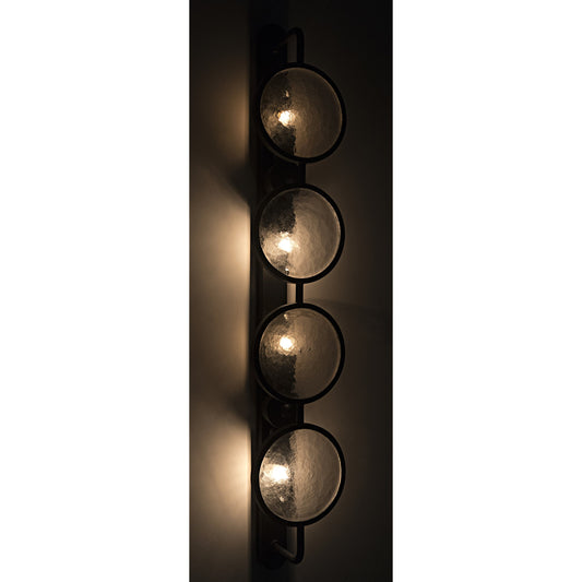 Ordo Sconce by Noir in black metal. Made from metal in a modern style.