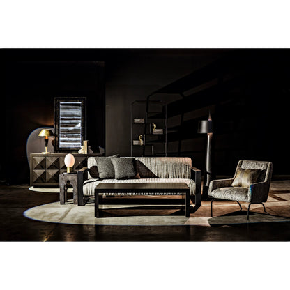 Moray Floor Lamp by Noir in black metal. Made from metal in a eclectic & global style.