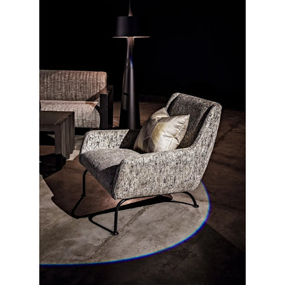 Moray Floor Lamp by Noir in black metal. Made from metal in a eclectic & global style.