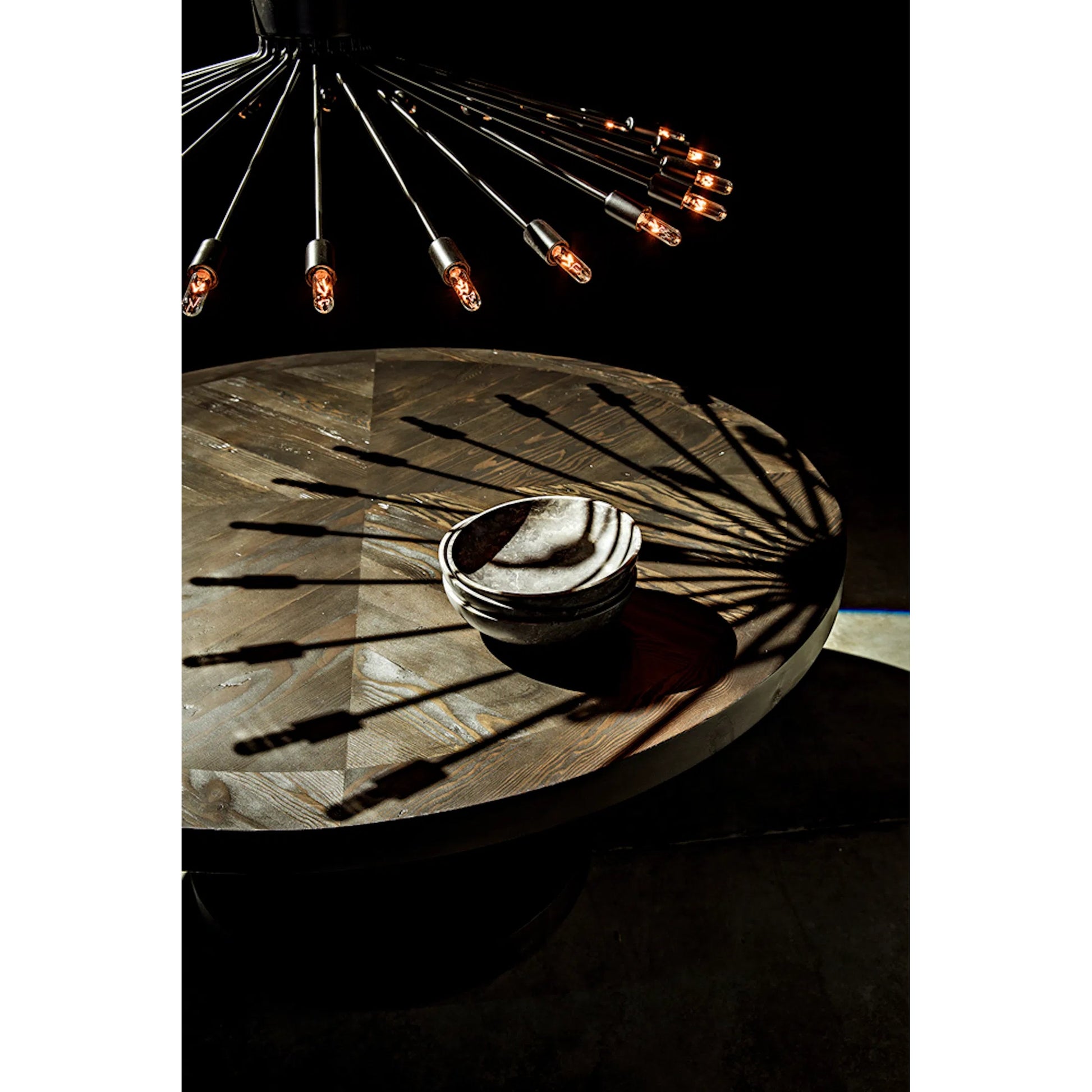 Lamberto Chandelier by Noir in black metal. Made from metal in a modern style.