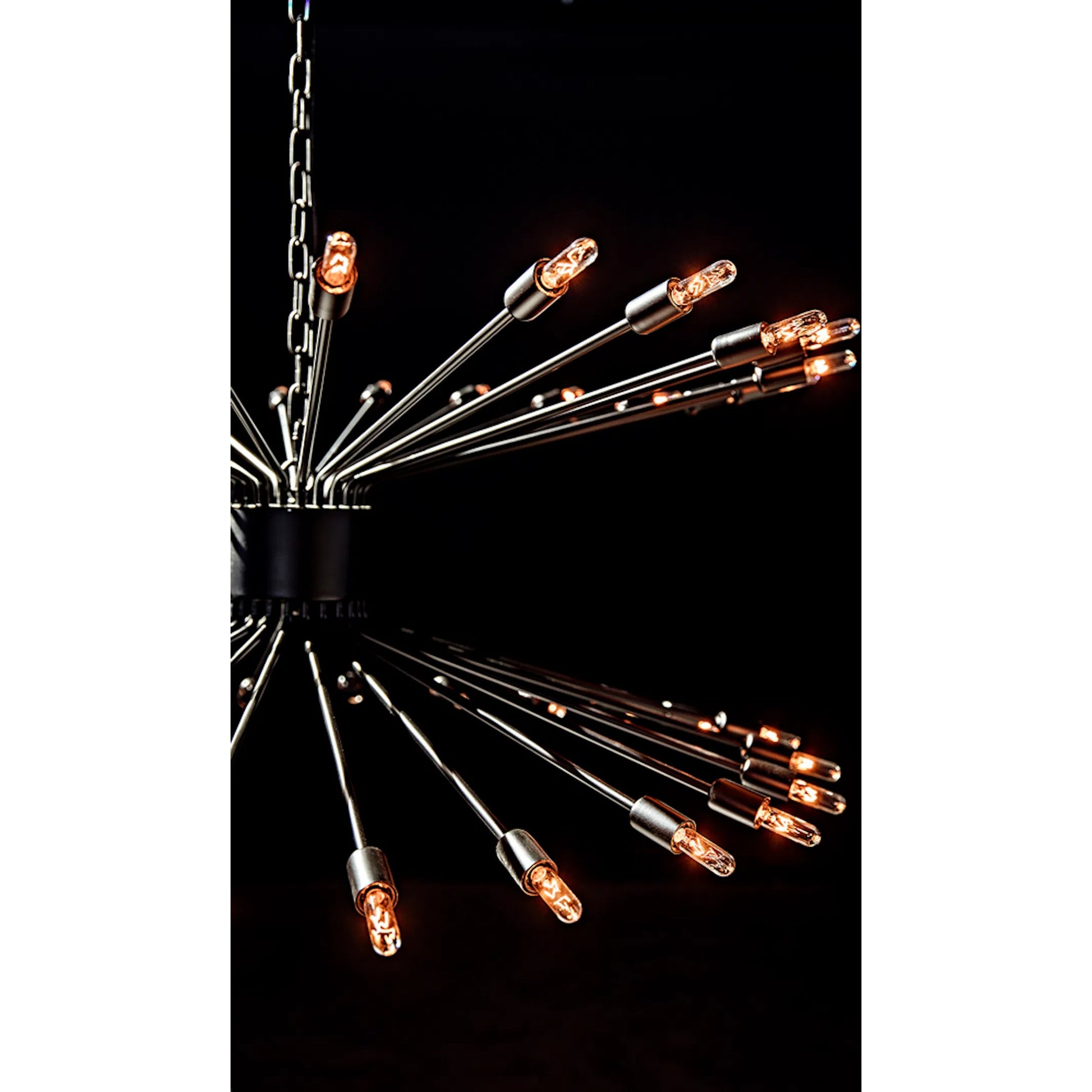 Lamberto Chandelier by Noir in black metal. Made from metal in a modern style.