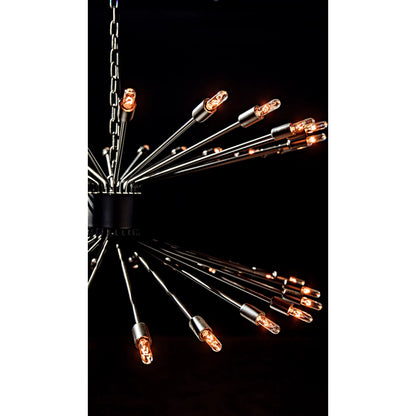 Lamberto Chandelier by Noir in black metal. Made from metal in a modern style.