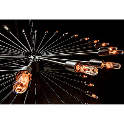 Lamberto Chandelier by Noir in black metal. Made from metal in a modern style.
