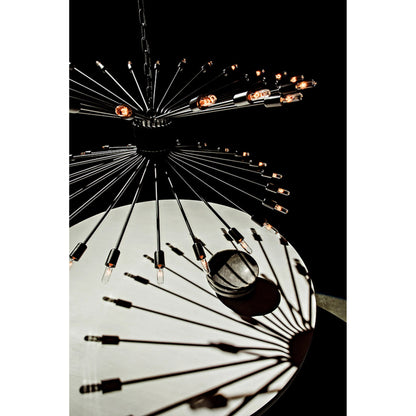 Lamberto Chandelier by Noir in black metal. Made from metal in a modern style.