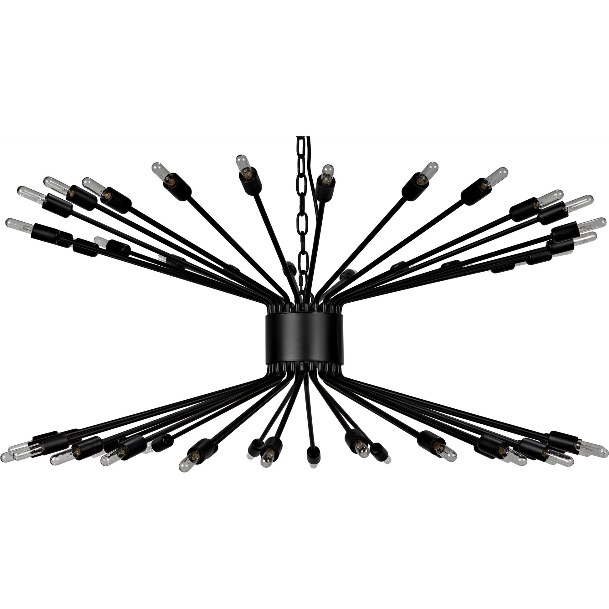 Lamberto Chandelier by Noir in black metal. Made from metal in a modern style.