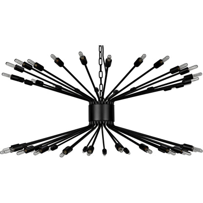 Lamberto Chandelier by Noir in black metal. Made from metal in a modern style.