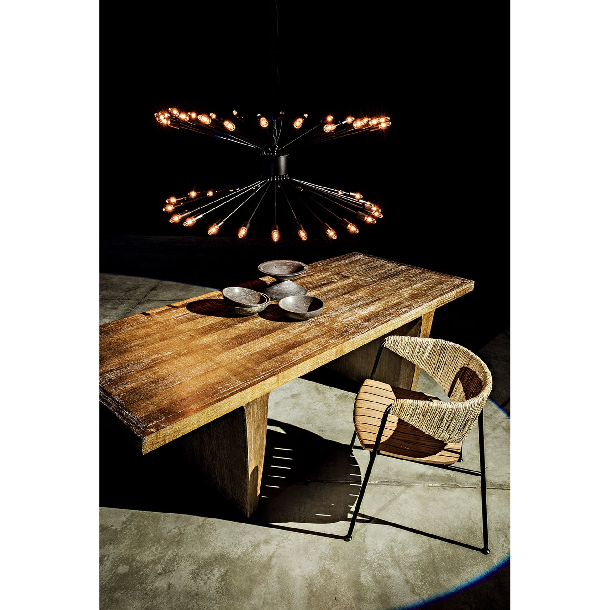 Lamberto Chandelier by Noir in black metal. Made from metal in a modern style.