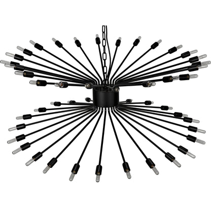 Lamberto Chandelier by Noir in black metal. Made from metal in a modern style.