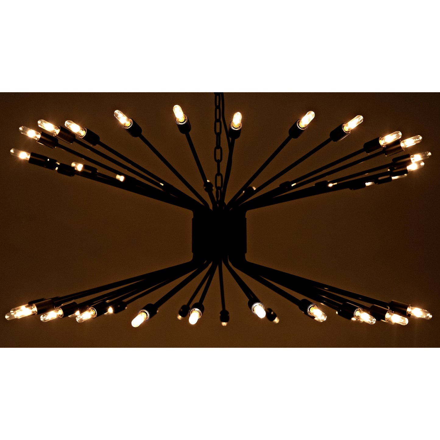 003 SI-1707244 | Additional Silo | Lamberto Chandelier by Noir in black metal. Made from metal in a modern style.